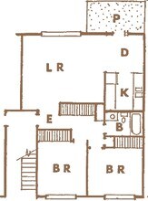 2 BA, 1 BA 07-H floor plan